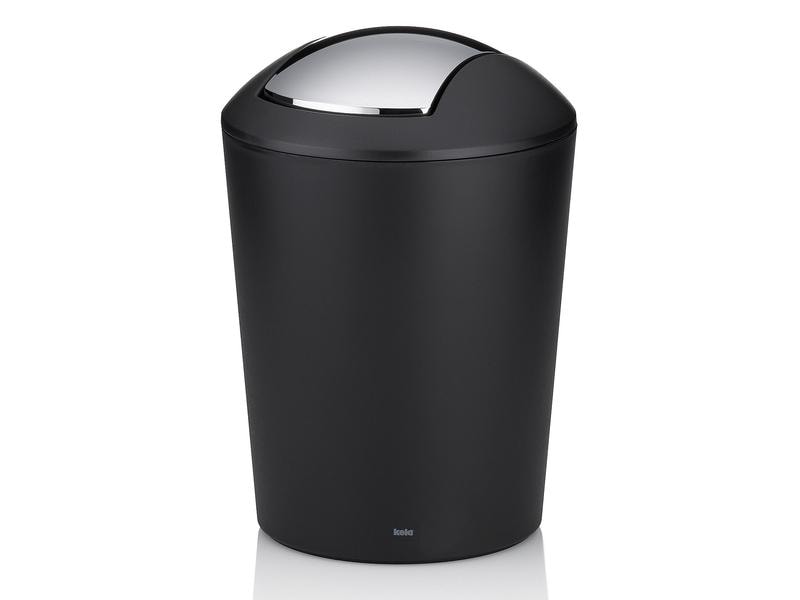 Kela Kosmetikeimer Marta 5 l, Schwarz Mülleimer