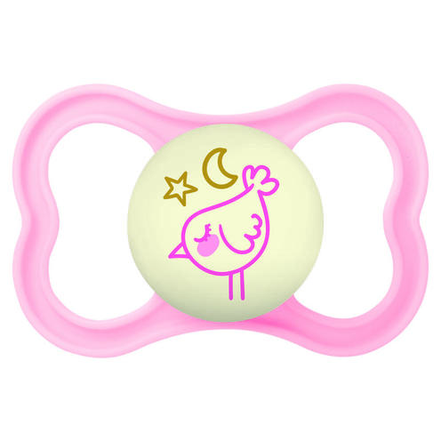 Lot de 2 sucettes Supreme dès 6 mois Planet Love Night - Coloris aléatoire - MAM