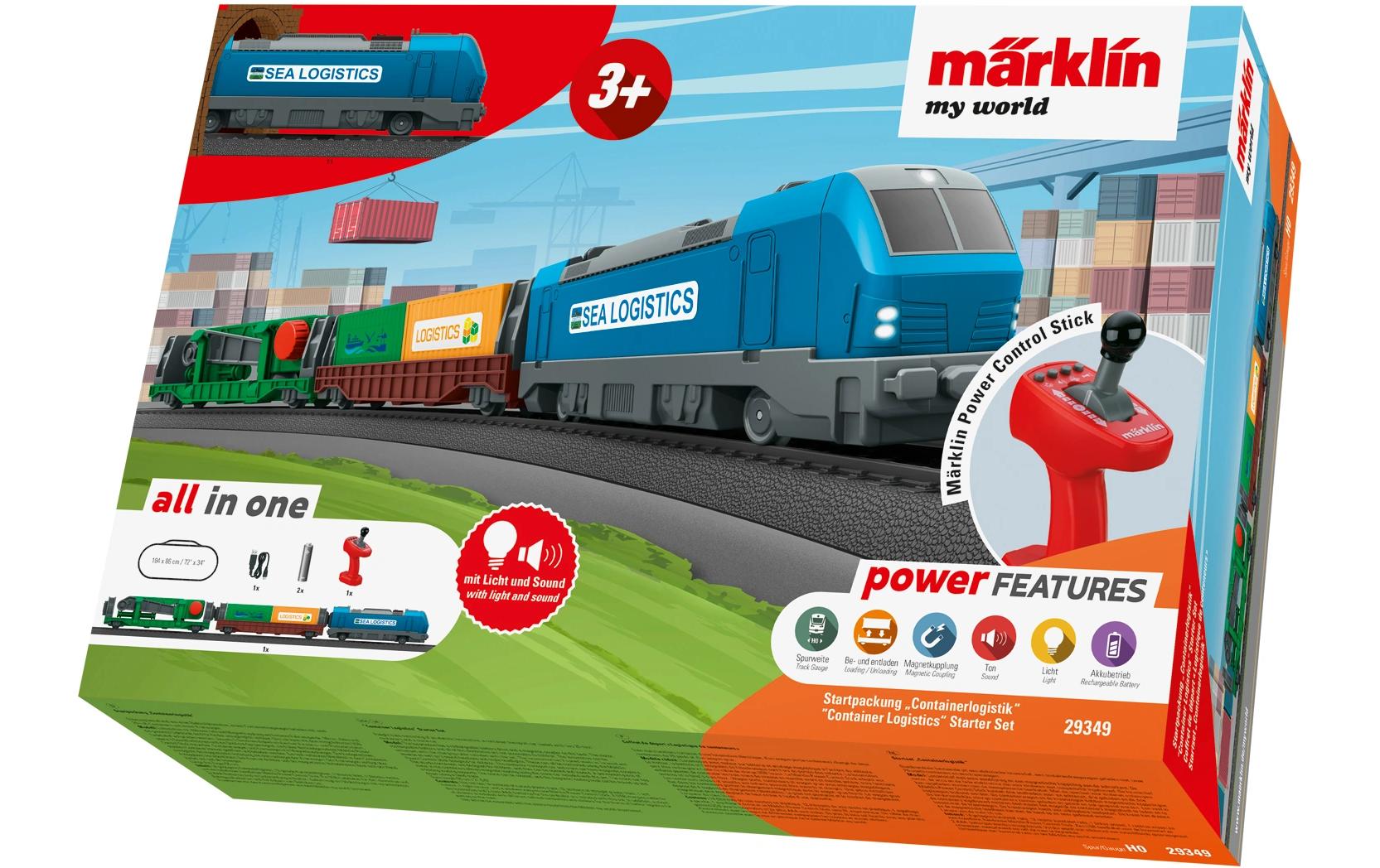 Startpackung SP Containerlogistik, my world H0Güterzug mit Elektrolokomotive