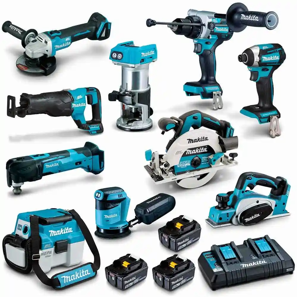 Makita 18V Brushless 10-Piece 3 X 5.0AH Combo Kit DLX1030PT