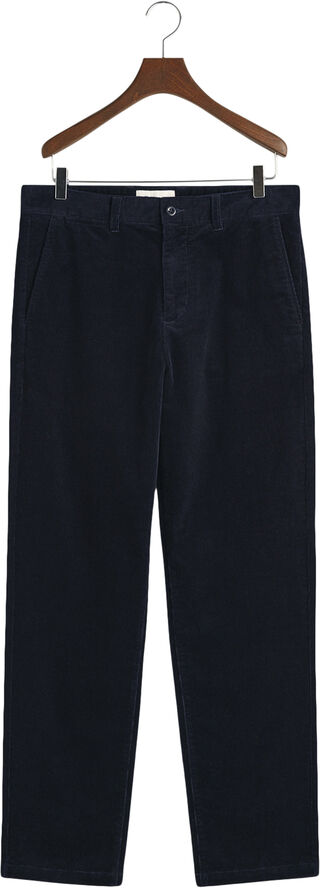 Gant REGULAR CORD CHINOS Evening blue