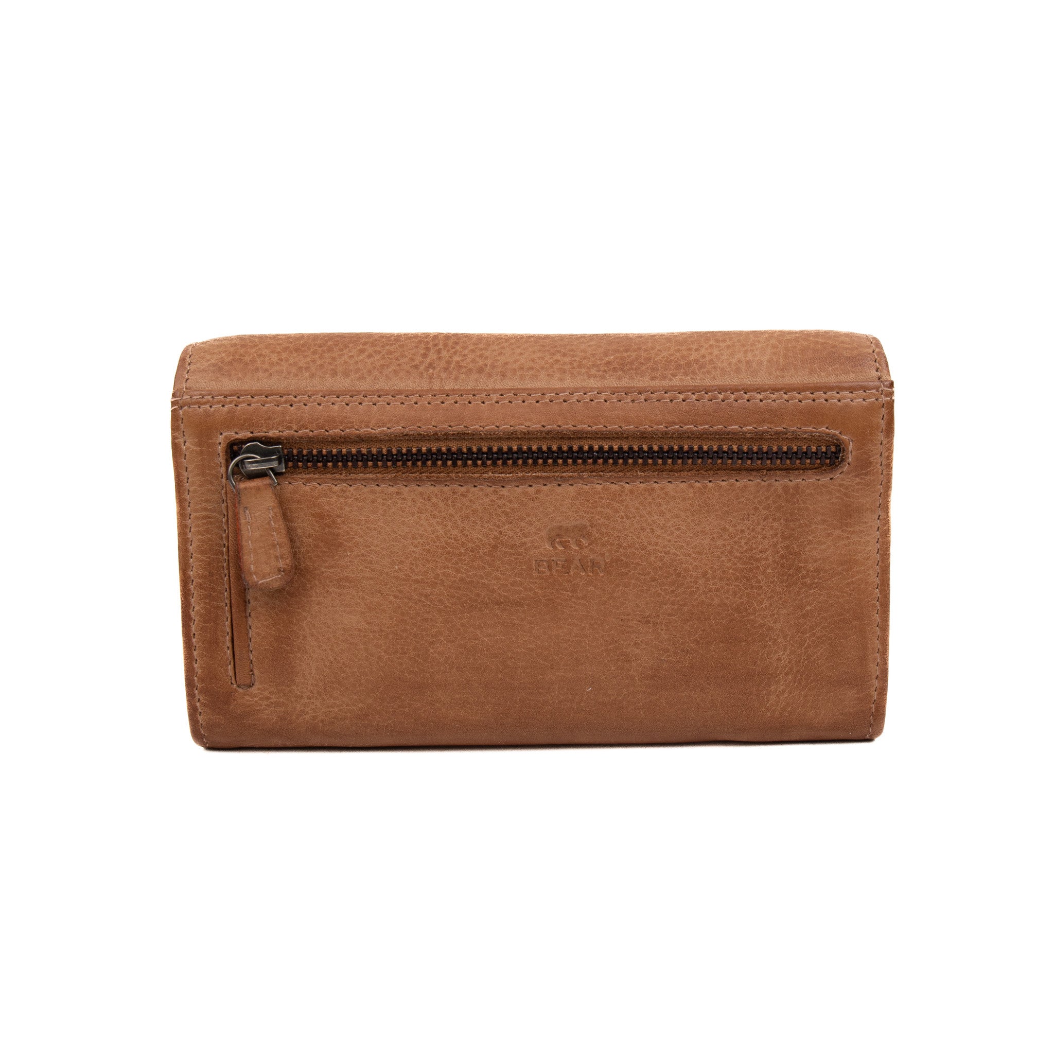Overslag portemonnee 'Sigrid' taupe - CP 6096 Taupe