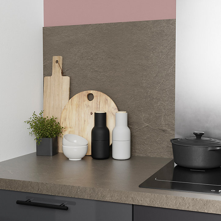 Plan de travail en stratifié aspect oxide GoodHome Kabsa L. 300 x P. 62 x ép. 3,8 cm