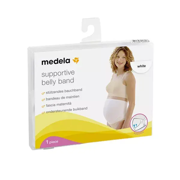 Faixa de suporte Medela, branca, tamanho M, 1 unidade