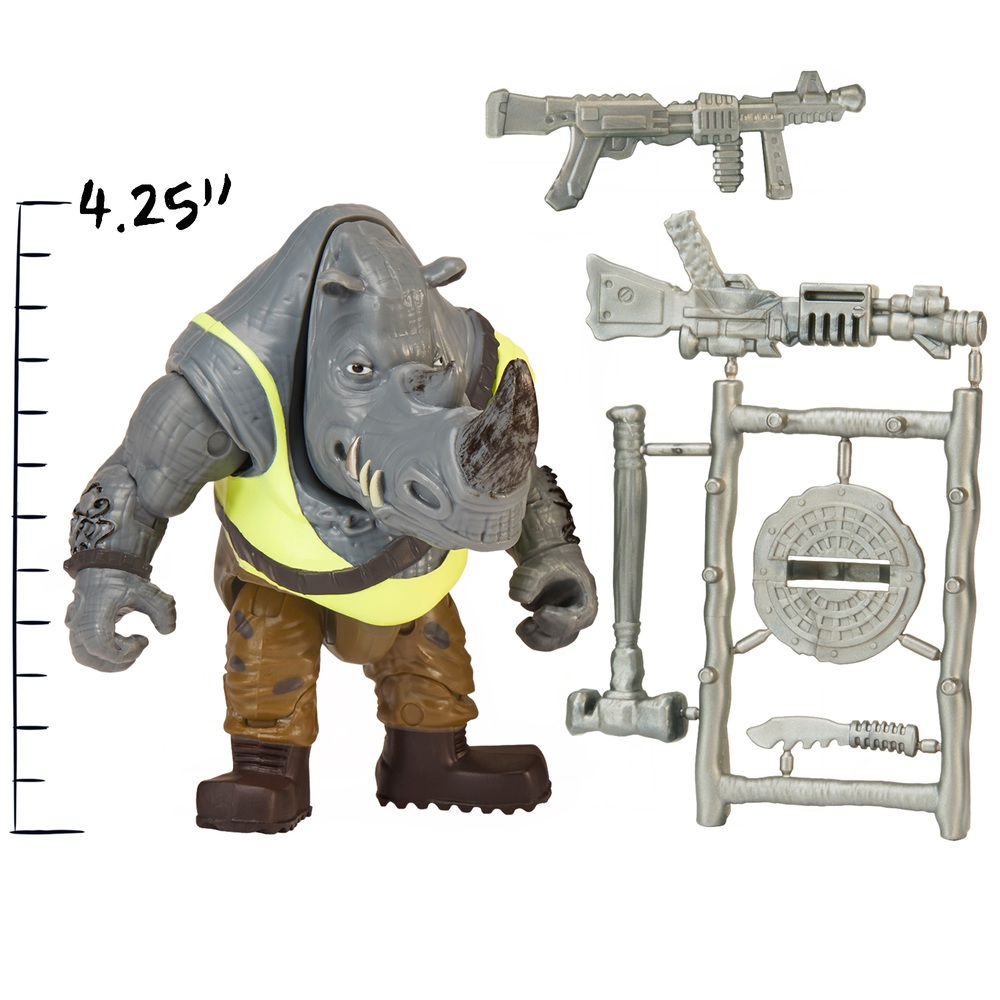 Teenage Mutant Ninja Turtles Mutant Mayhem Figur - Rocksteady