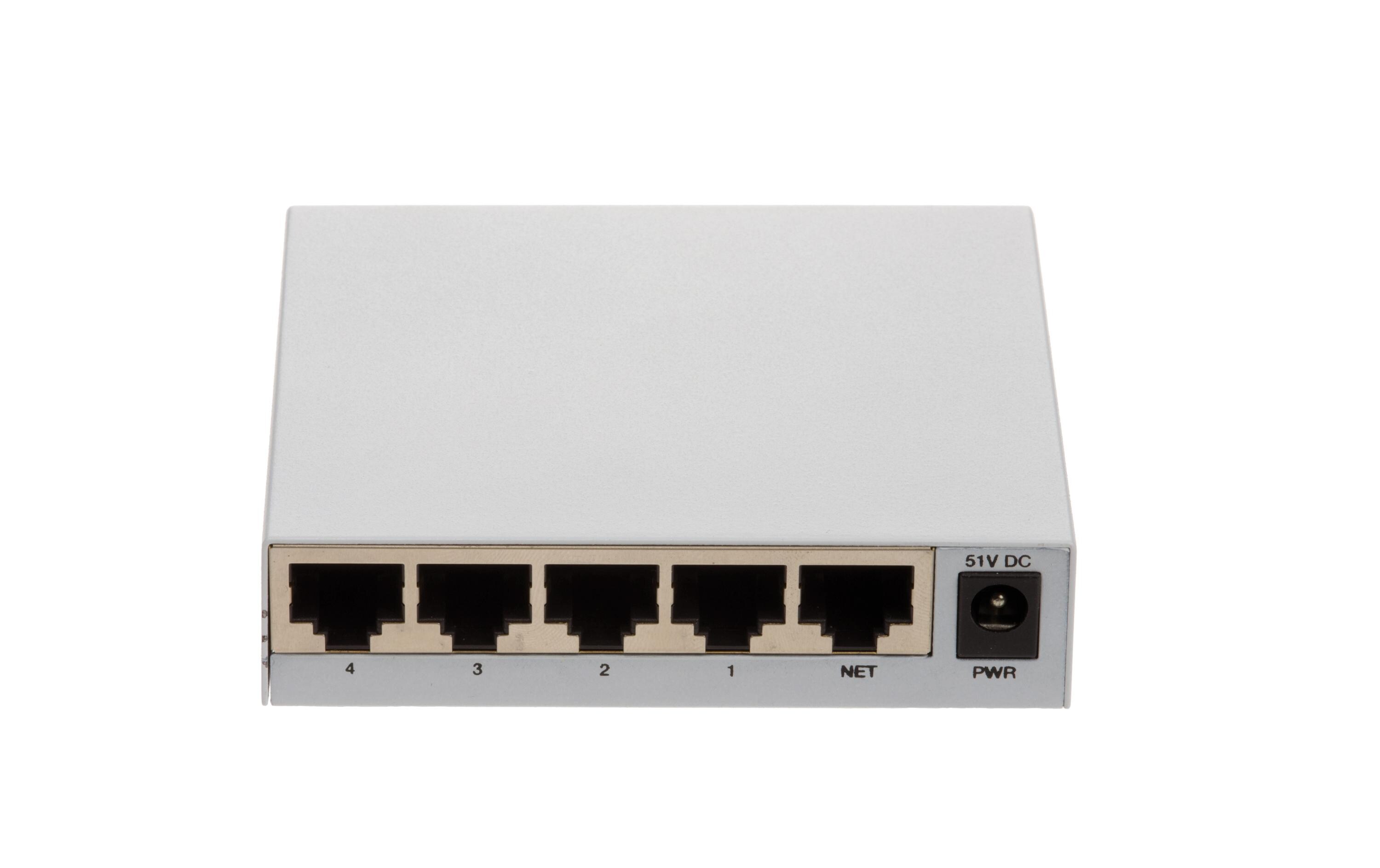 PoE+ Switch D8004 5 Port<br>AXIS D8004 Unmanaged PoE Switch