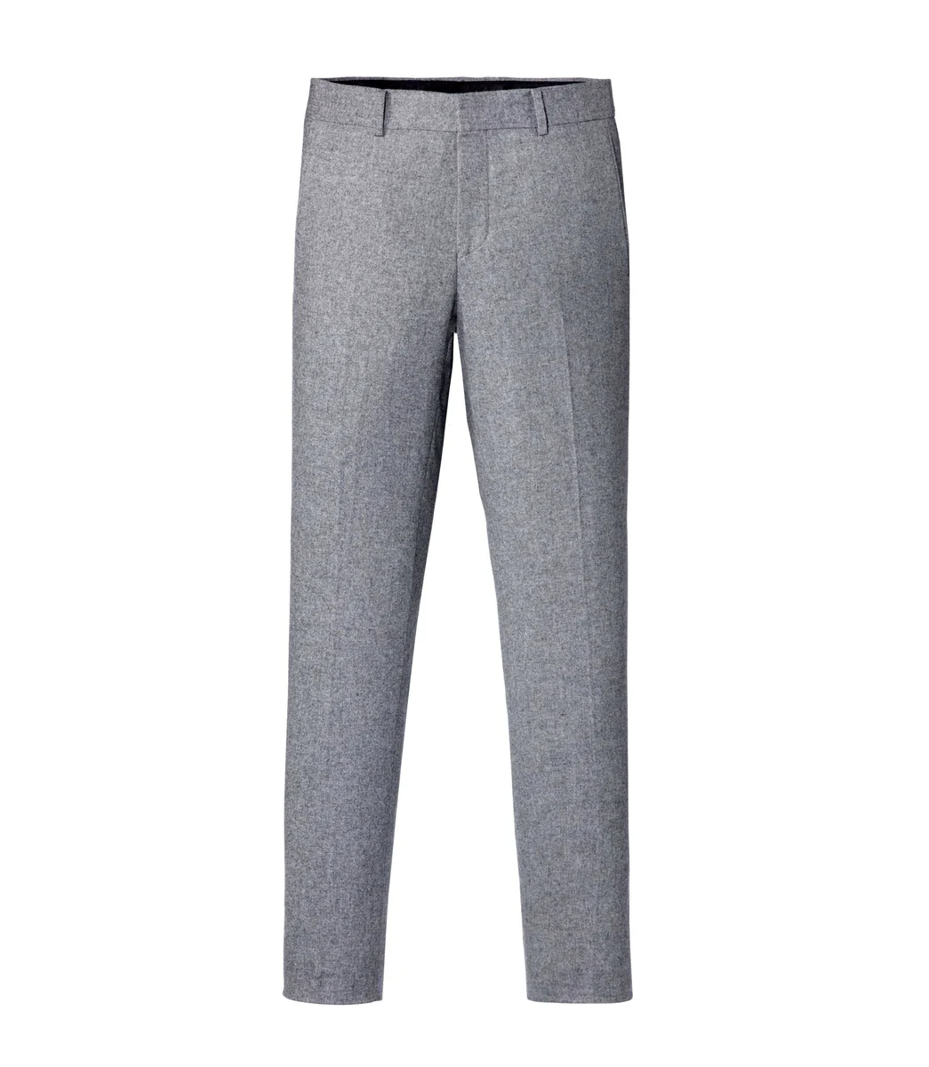 Pantalon ville en tweed gris 