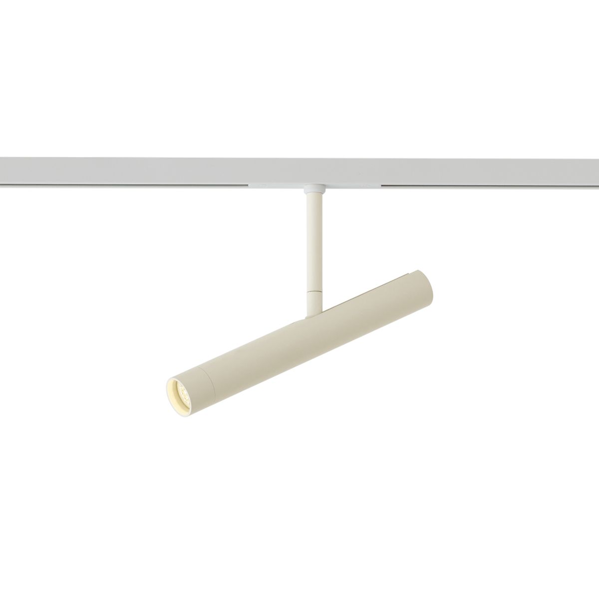 Moderne spot beige met wit voor railsysteem 1-fase - Slimline Avery