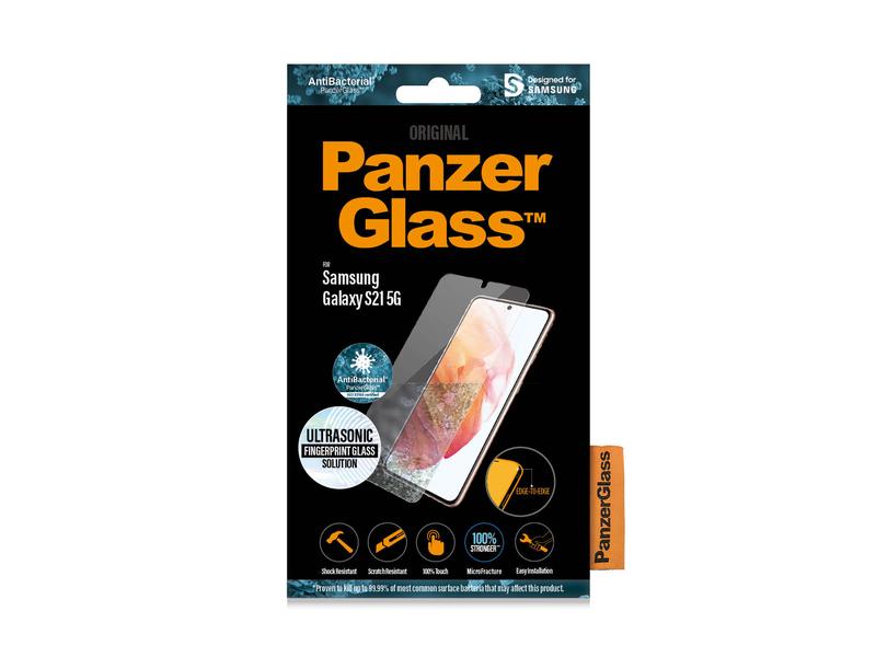 Panzerglass Displayschutz Case Friendly Fingerprint Galaxy Display-Schutzfolie für das Samsung Galaxy S21