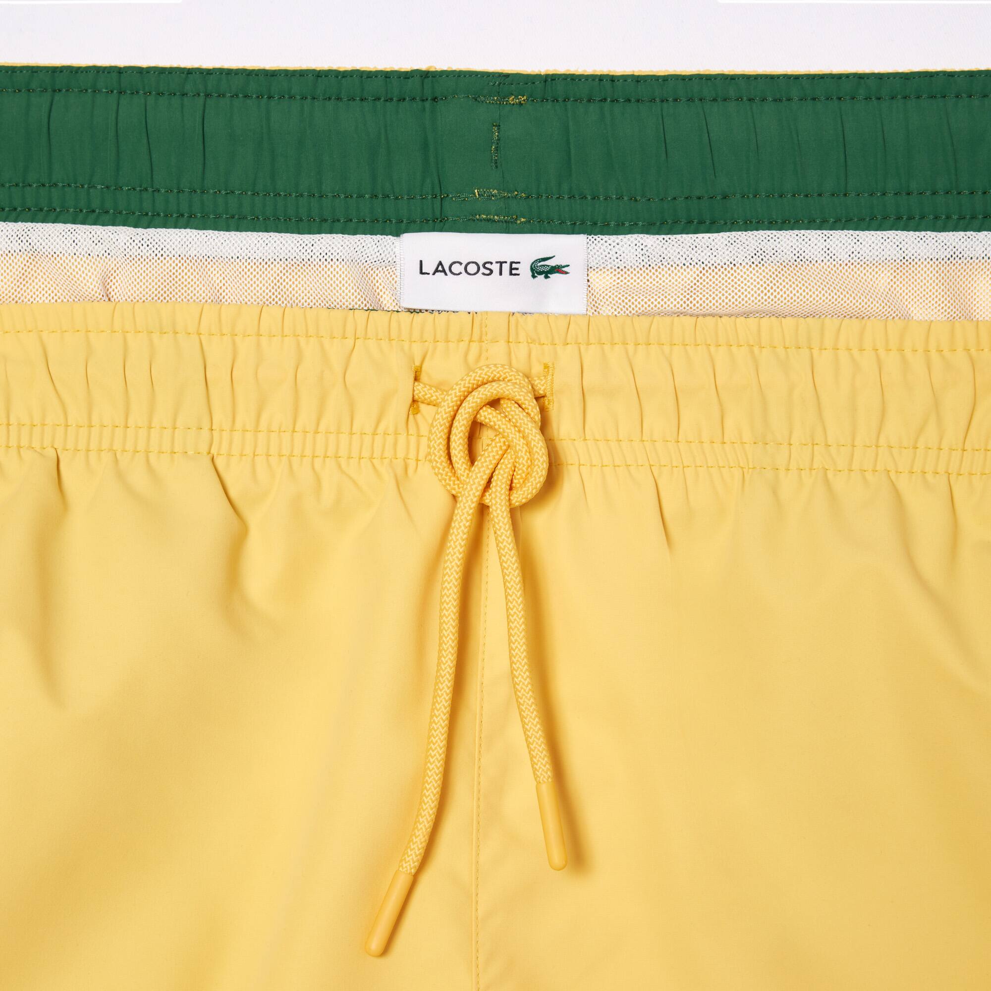 Herren-Badehose mit Quick-Dry Badebekleidung - Gelb - Lacoste - Herren