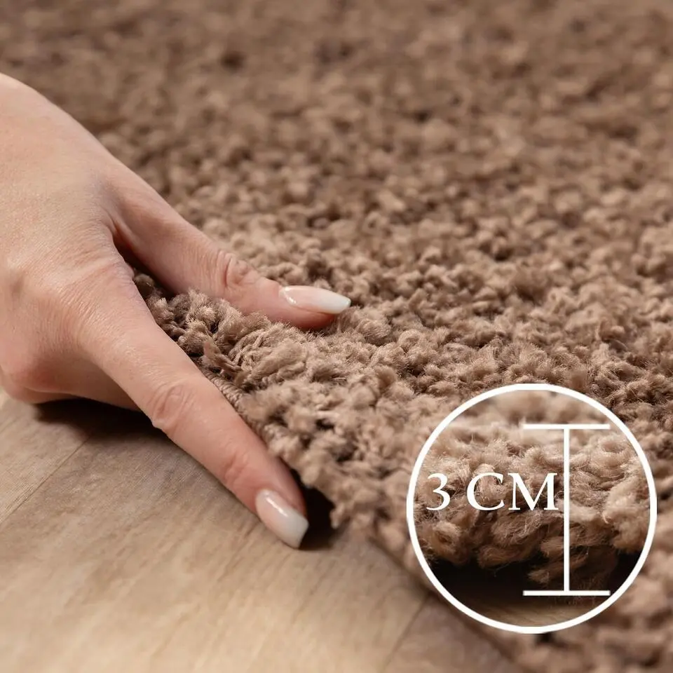 Basic Shaggy vloerkleed Caramel Hoogpolig - 120x170 CM