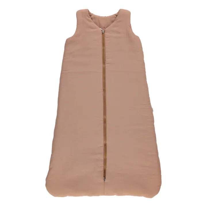 Poudre Organic Gigoteuse en double gaze de coton  | Vieux Rose