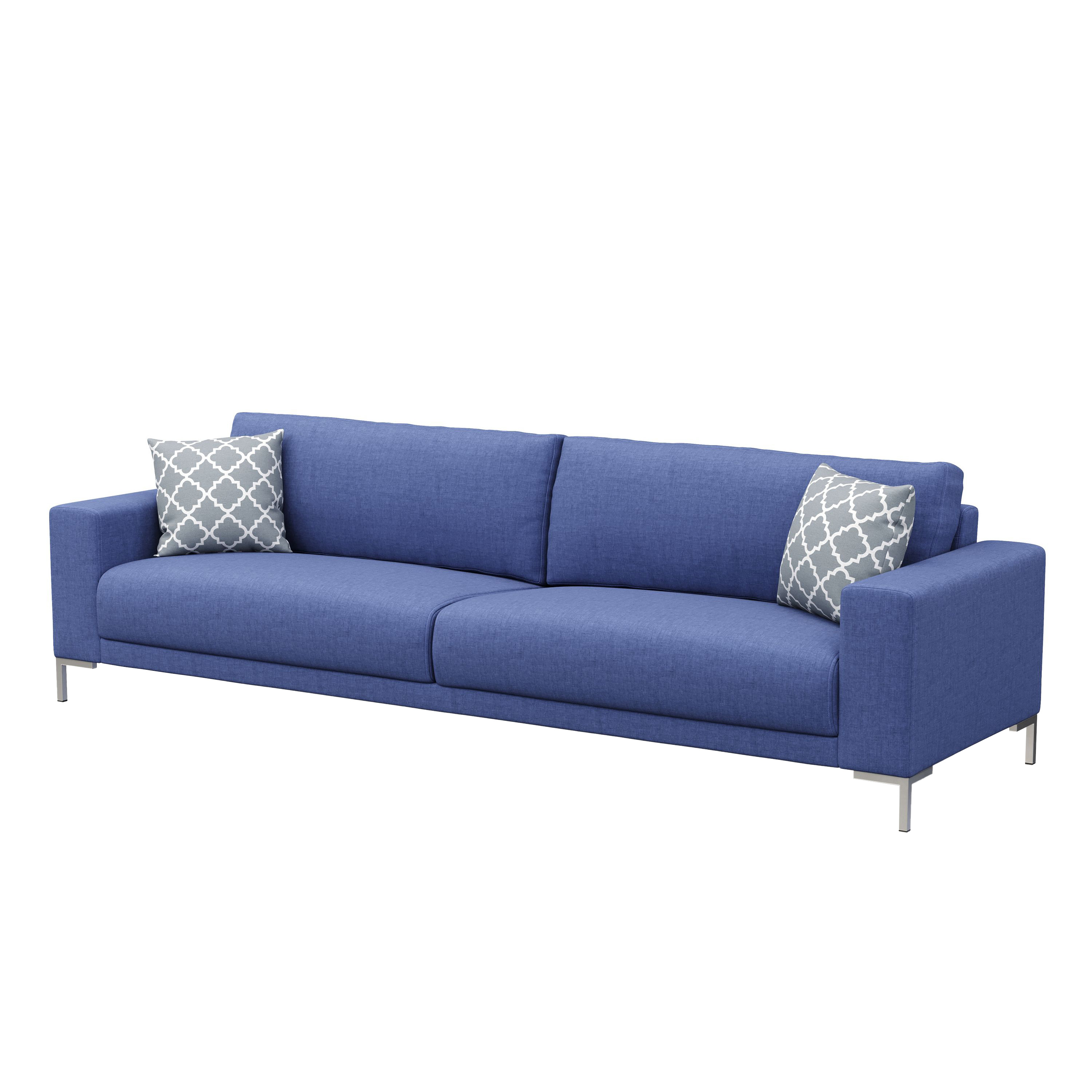 Sofa NOREEN 3-Sitzer blau