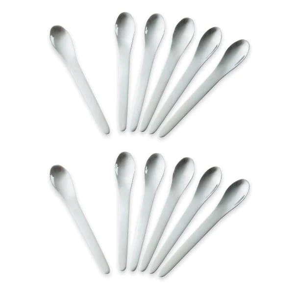 Lot de 12 cuillères à verrines inox
