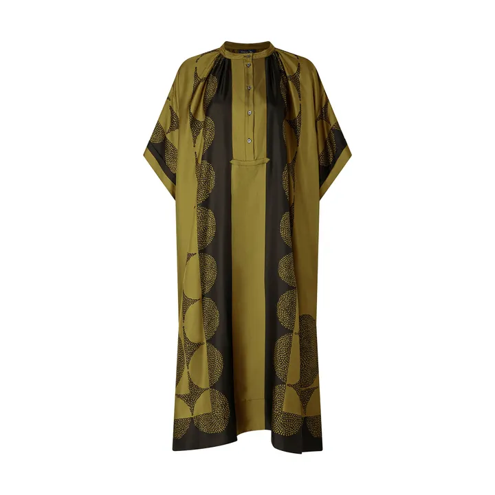 Soeur Robe Athena Soie | Vert kaki