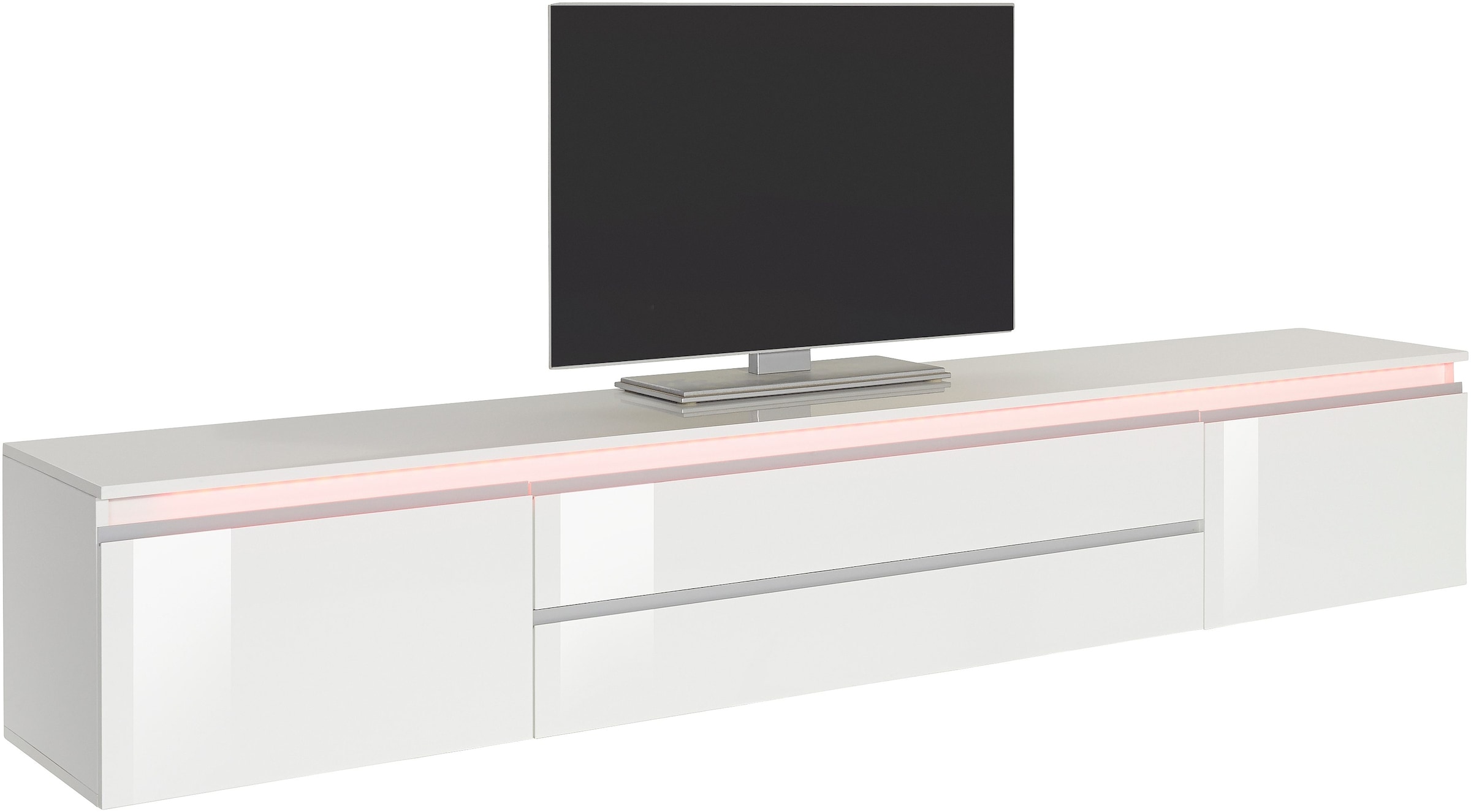 INOSIGN Lowboard »Magic,Lowboard,TV-Kommode,TV-Möbel,TV-Bank« mit 2 Türen und 2 Schubkästen (B/T/H) 240x40x40 cm
