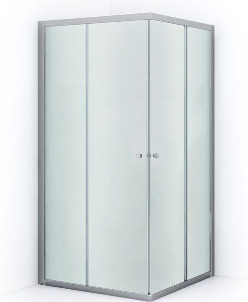 Ruby Allure Douchecabine | 80x80 cm Chroom Matglas Schuifdeur Vierkant