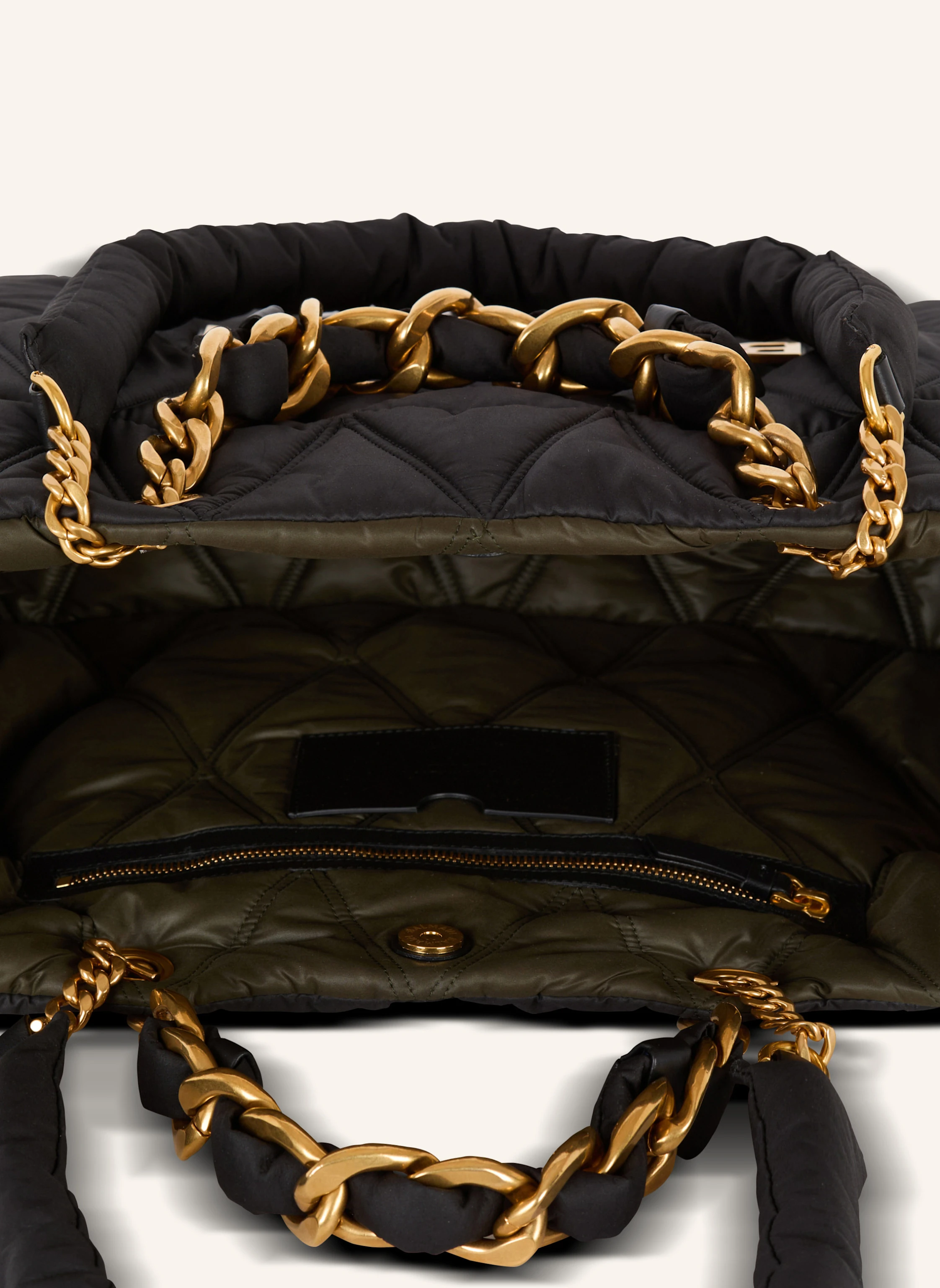 BALMAIN Shopper 1945 Soft aus gestepptem Nylon mit Diamond-Muster