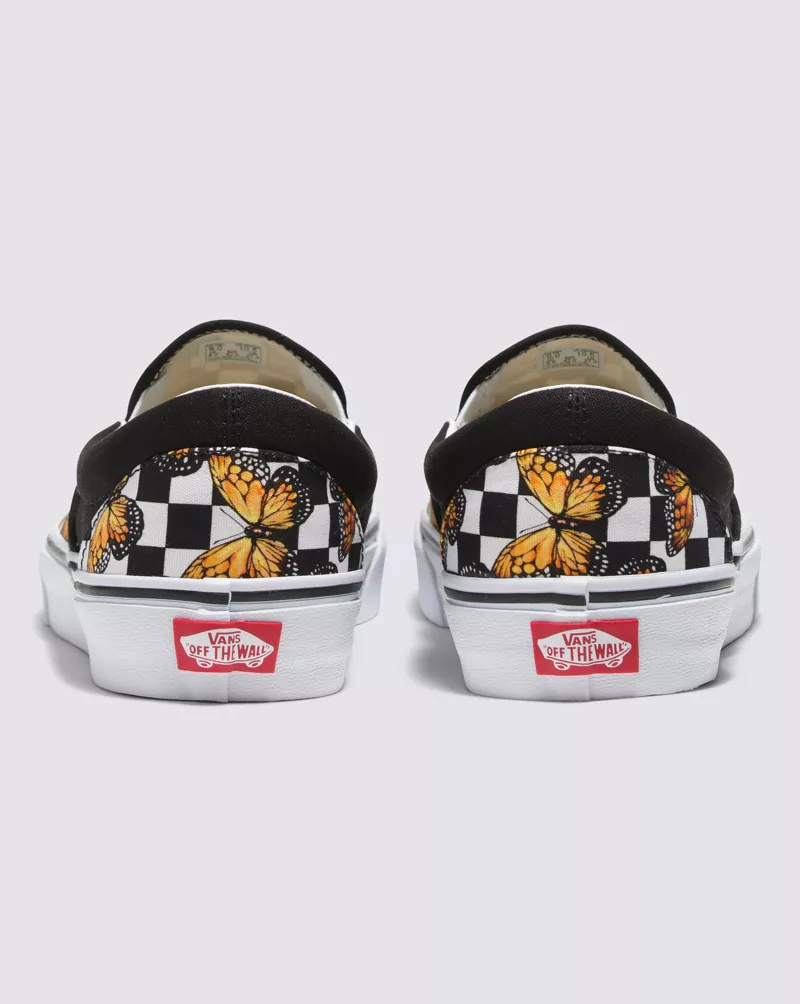 Customs Butterfly Checkerboard Slip-On