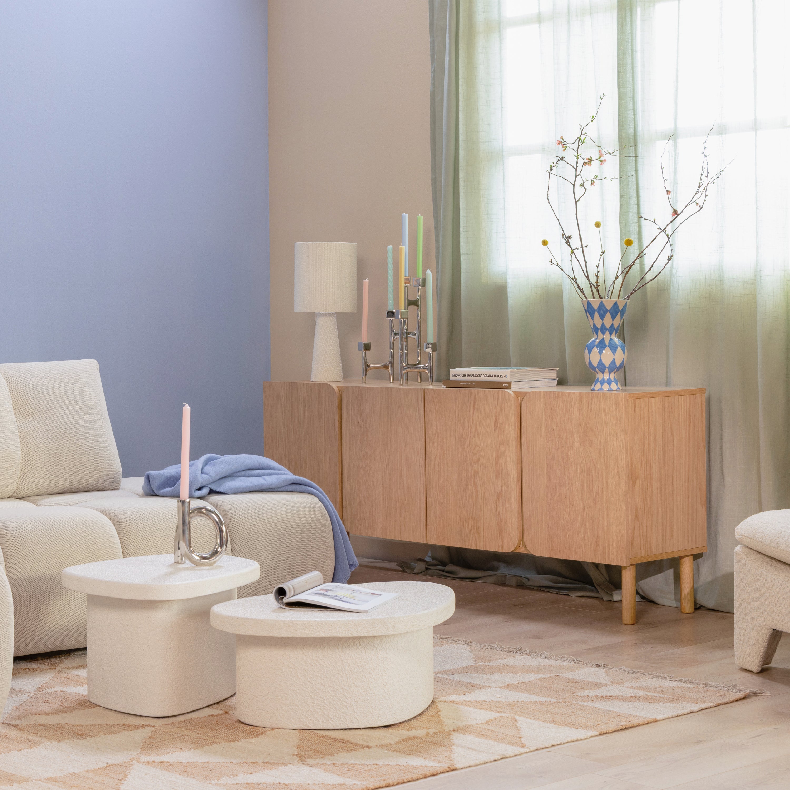 by fonQ Ole Dressoir 4-deurs - Licht Eiken