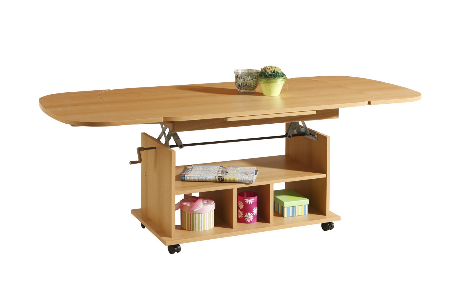 Couchtisch BABSI III 107-157 x 67 cm Eiche
