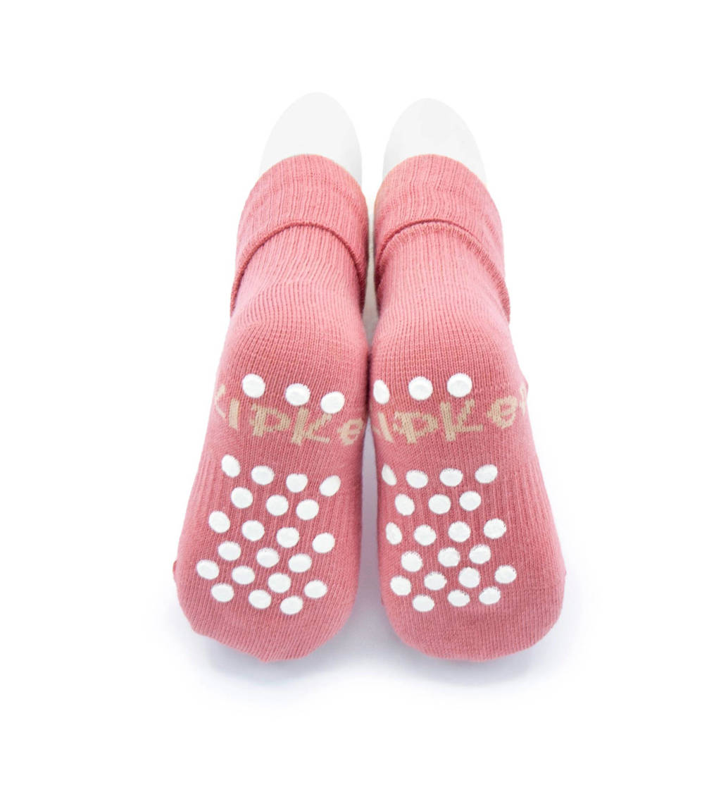 Blijf-Sokjes met anti-slip nopjes 18-24 mnd Dusty Clay