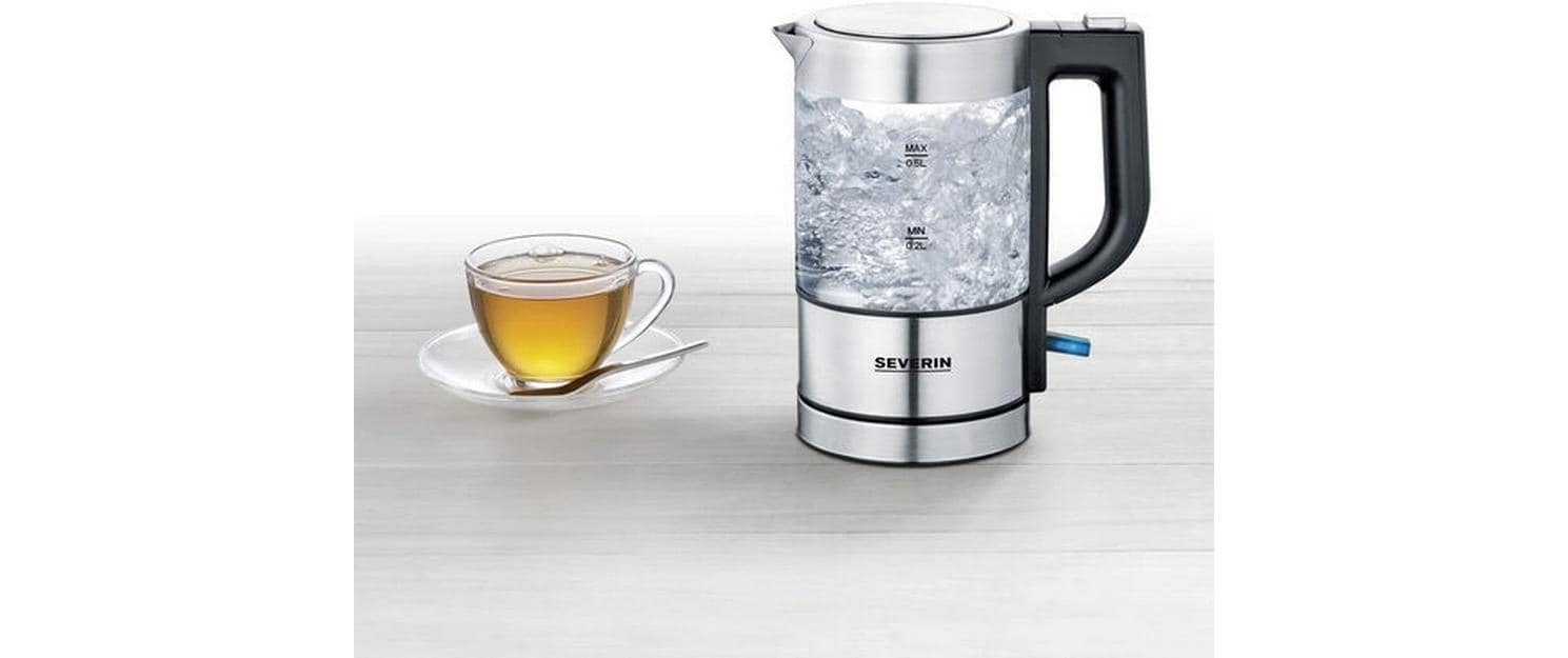 Severin Wasserkocher »WK 3472 0.5 l, Grau/Silber« 0,5 l 1100 W