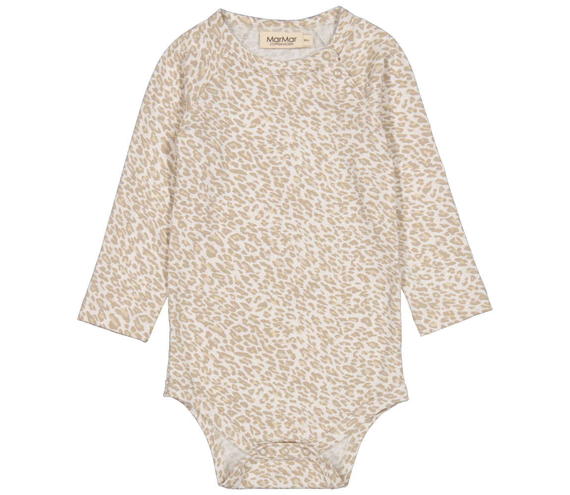 Leo Body LS, Bodystocking  - Beige Leo