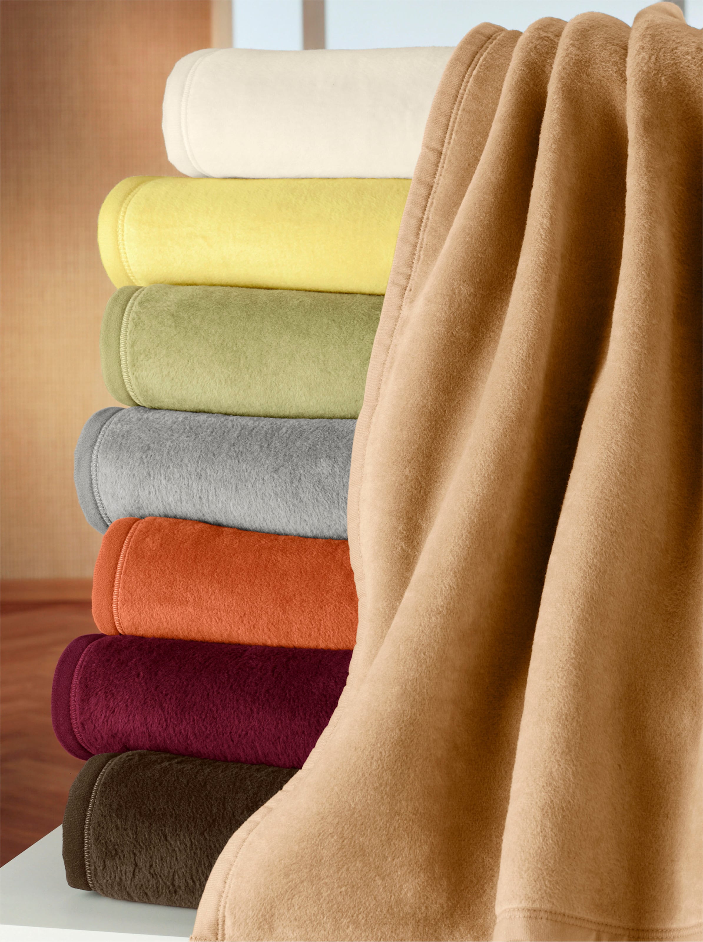 Biederlack Wohndecke in camel
