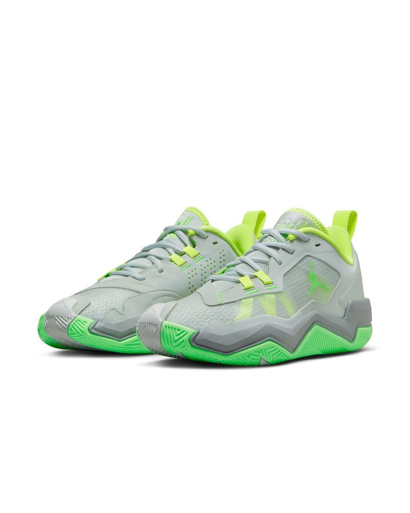 Chaussures de basket Nike Jordan One Take 4 Gris & Vert pour homme