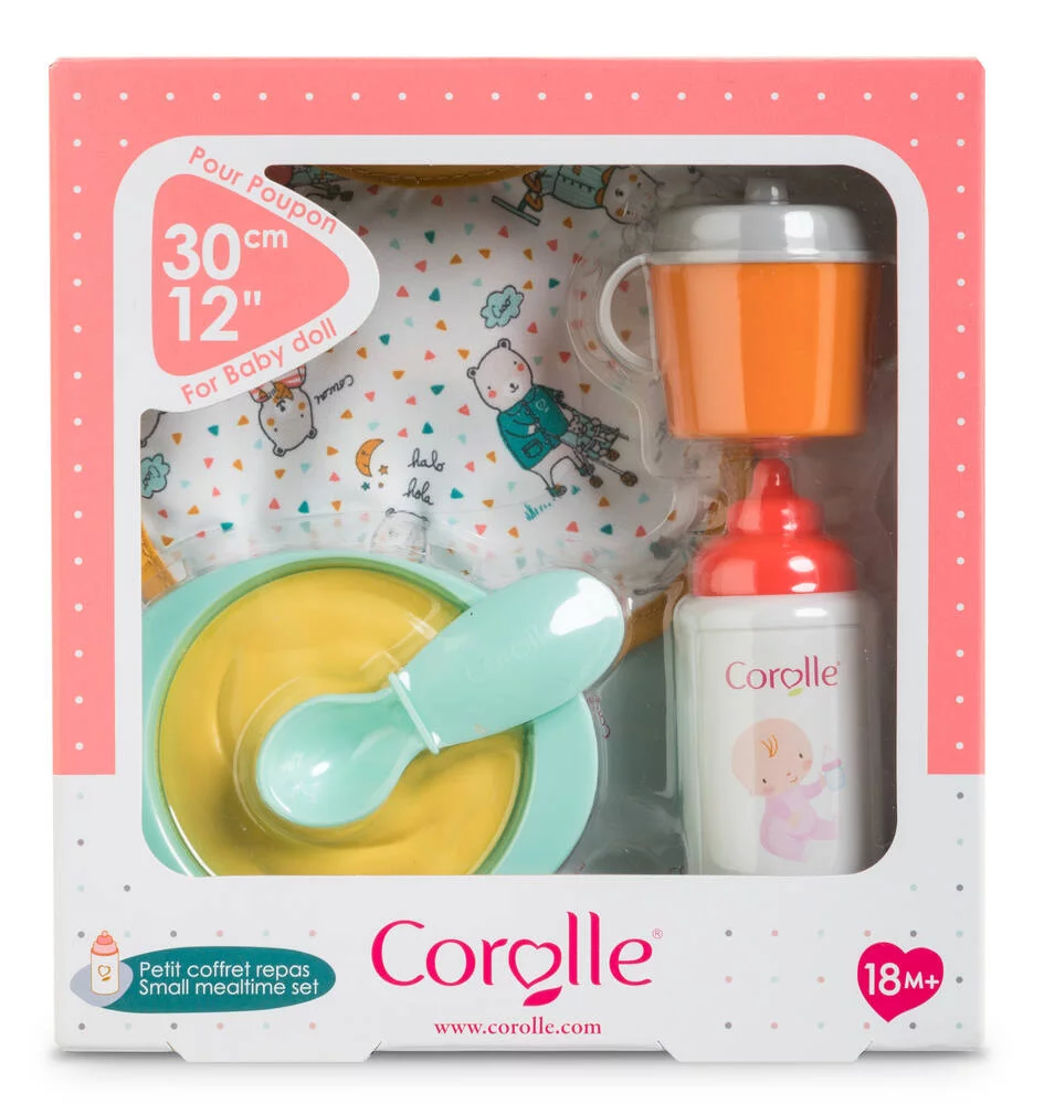 BB30 - PETIT COFFRET REPAS 5 ACCESSOIRES POUR POUPON 30 CM - COROLLE ACCESSOIRES