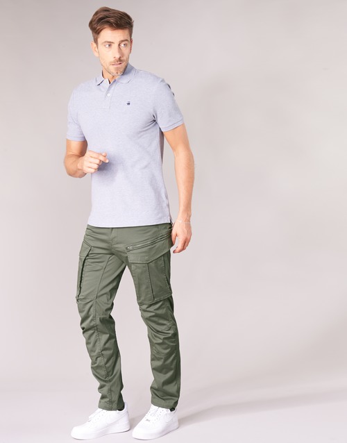 G-Star Raw - ROVIC ZIP 3D STRAIGHT TAPERED Gris / Verde
