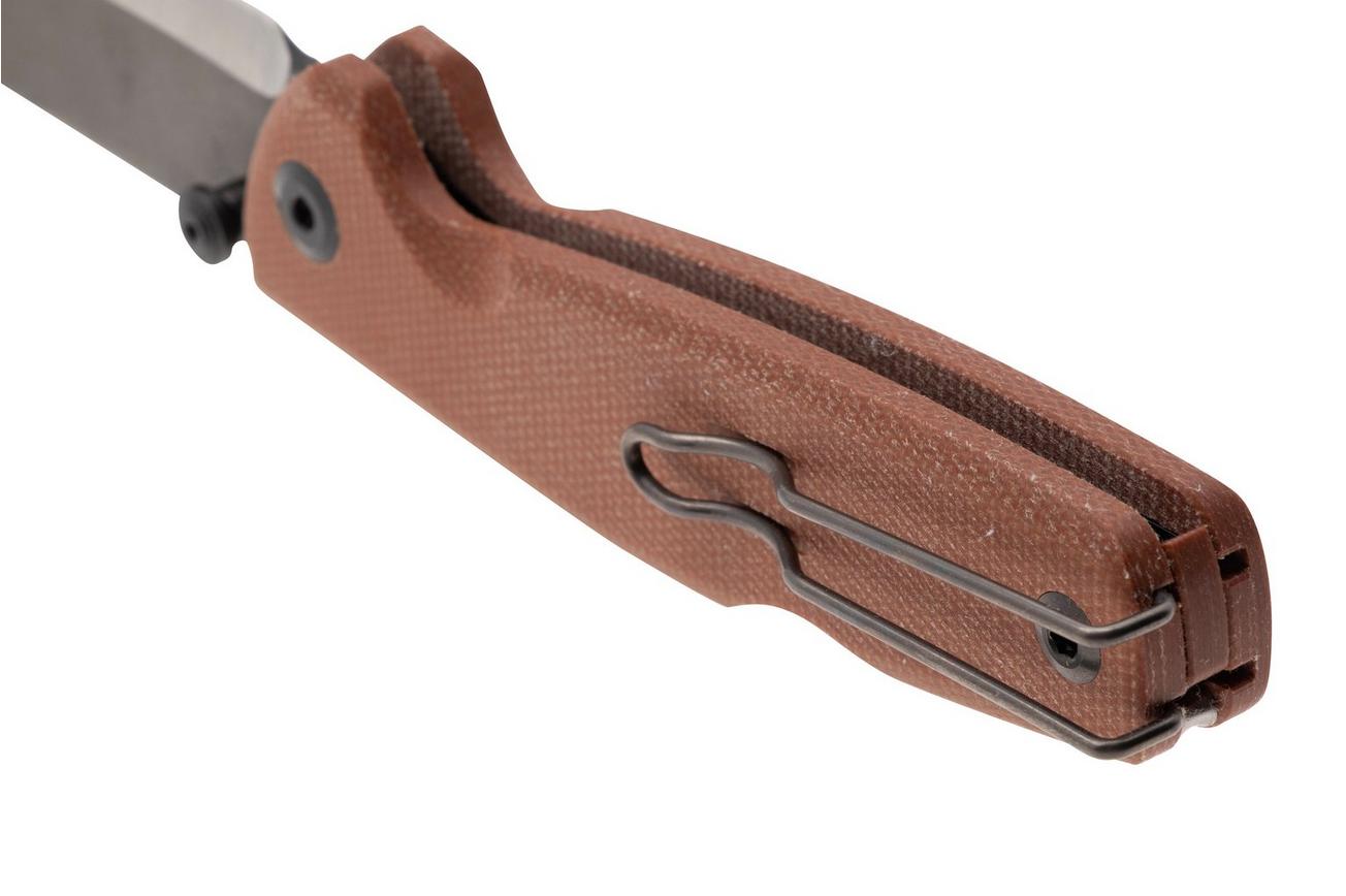 Real Steel Yak 7871NM, Satin/Black PVD 14C28N, Scandi Grind, Natural Micarta zakmes