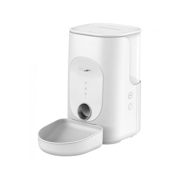 Dogness Dispensador de Alimentos Inteligente F16 Wifi 5g 4l com Tigela Plástica Branco