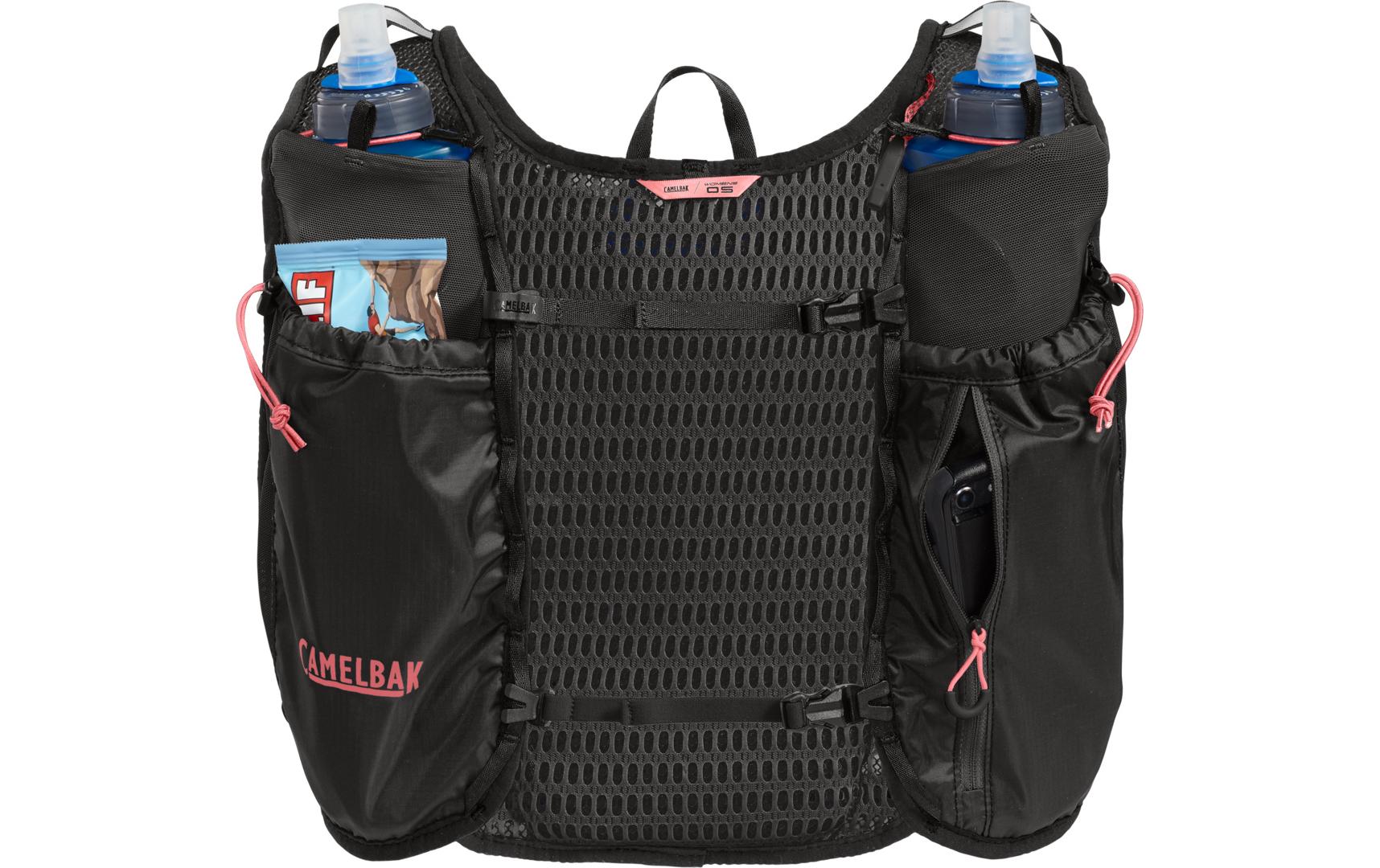 Womens Trail run vest black SchwarzLeichte Gewichtsweste für Damen