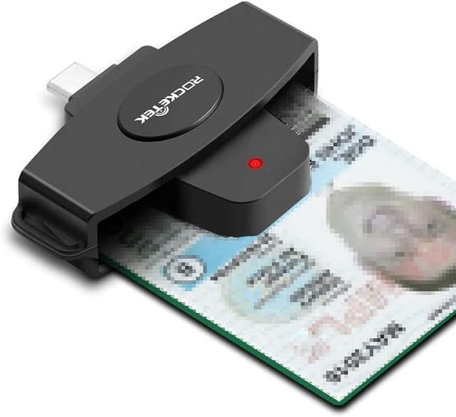 NÖRDIC USB-C Smartkort og SIM-kortlæser ISO7816 ID-kort EMV Kreditkort