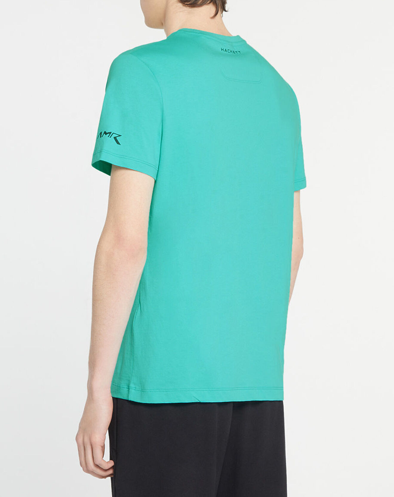 Hackett London T-Shirt Logo Aston Martin Racing turquoise