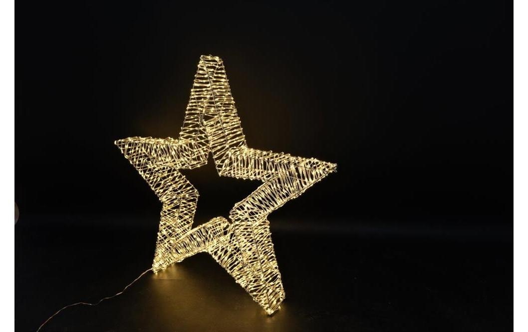 LED-Dekofigur »Dameco Stern Metall 19 cm x 150 cm«