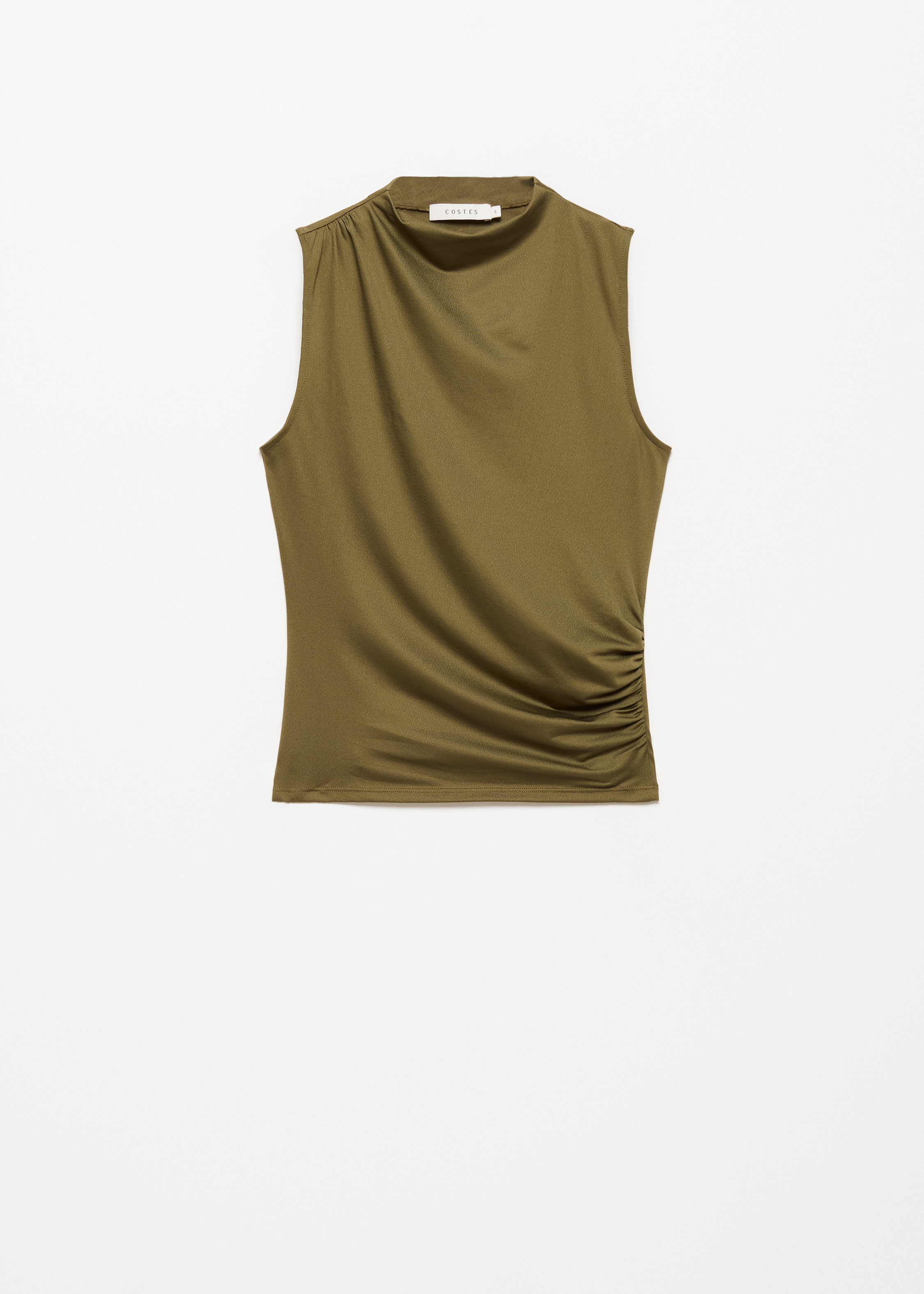 Halter top met drape