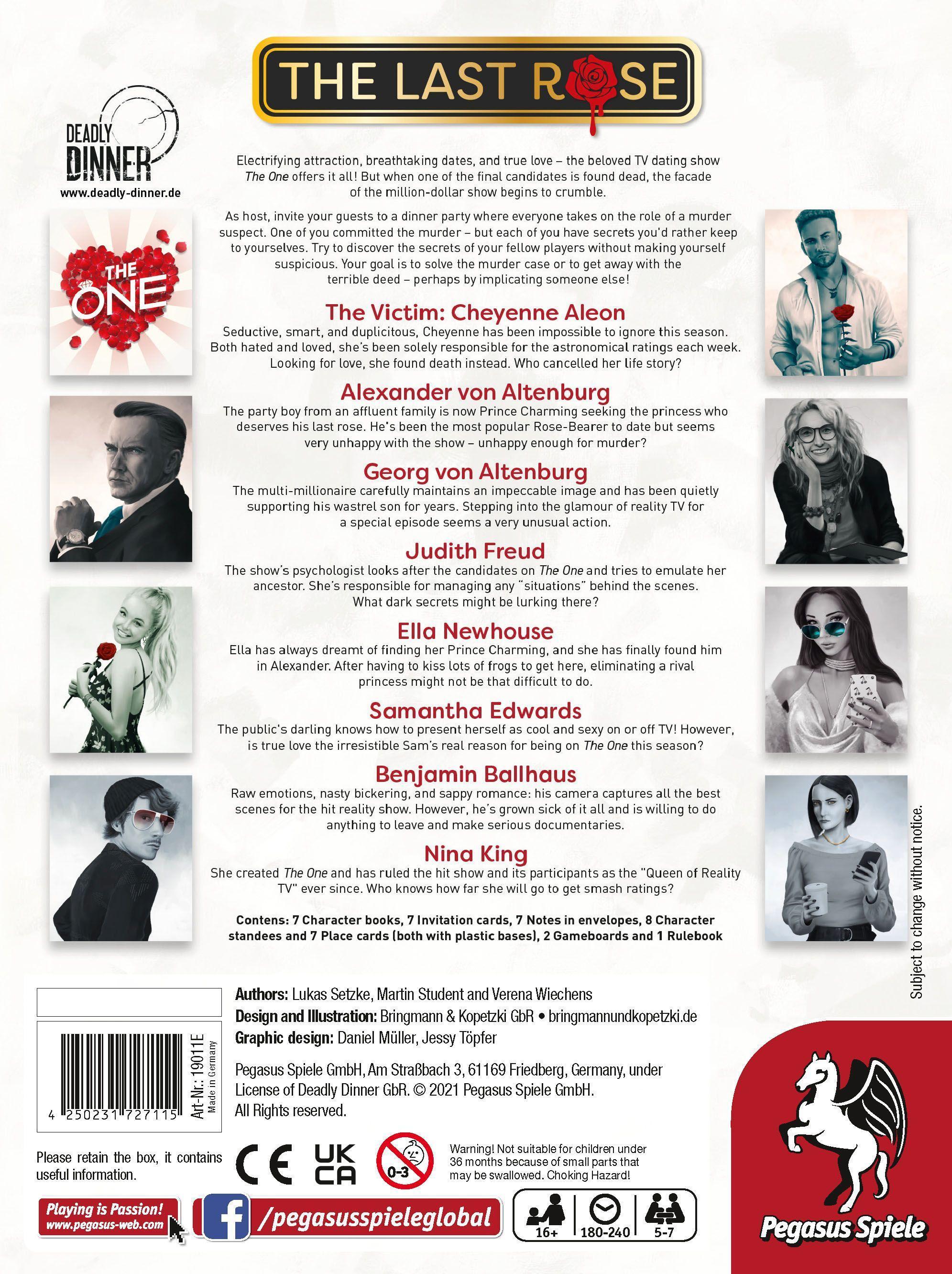 Deadly Dinner  The Last Rose (English Edition)