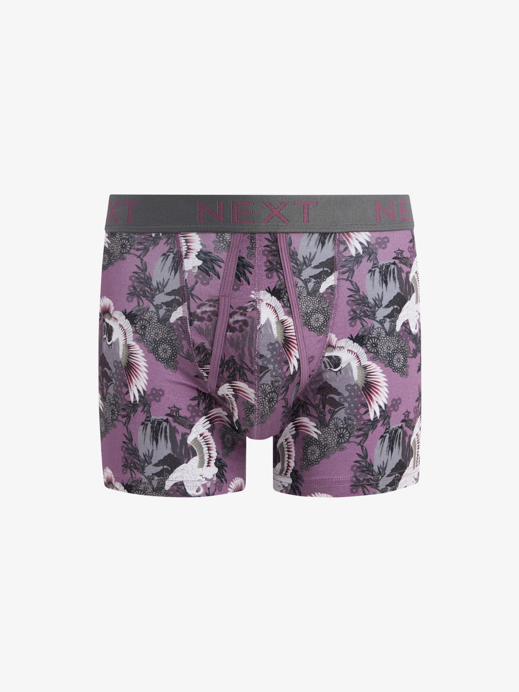 Blauw/paars - Animal - 4 Boxershorts zonder plooi