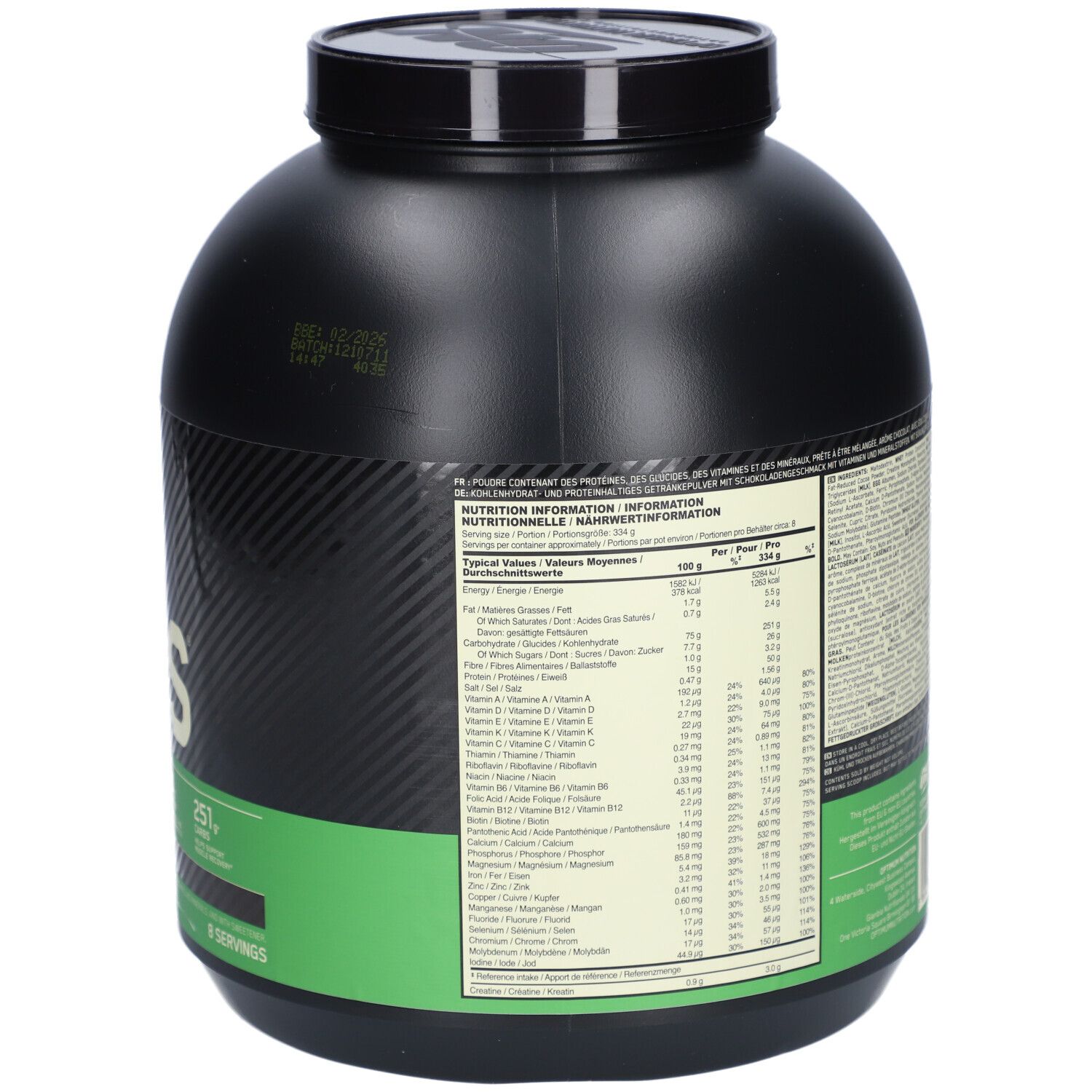 OPTIMUM NUTRITION SERIOUS MASS CHOCOLATE