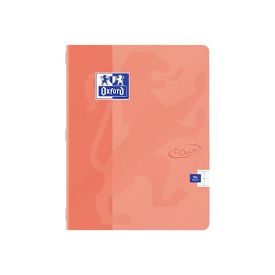 Oxford Touch - Cahier 17 x 22 cm - 96 pages - grands carreaux (seyès) - disponible dans différentes couleurs