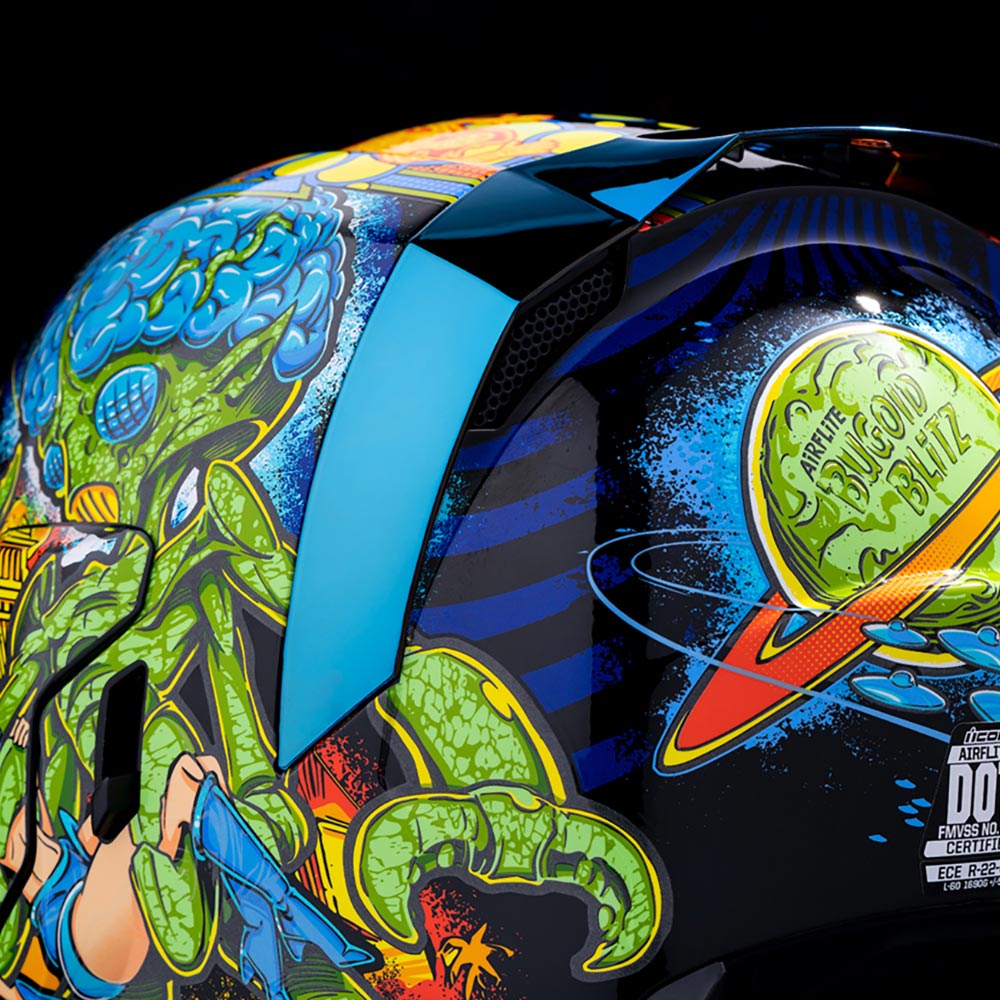 Icon - Casque Airflite Bugoid Blitz™ Jaune / Vert / Turquoise