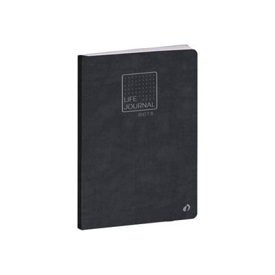 Quo Vadis Life Journal Slim - Carnet de notes - A5 - pointillés - noir