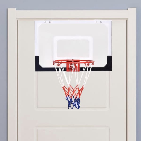 Basketballkurve basketballsett barneryggbrett med ring og nett 45 x 30 cm