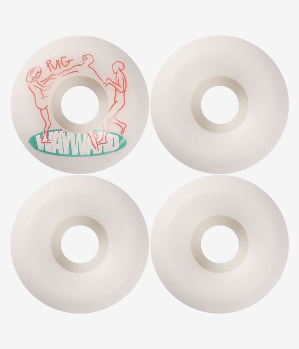 Wayward Puig Pro Funnel Rollen (white red) 52mm 101A 4er Pack