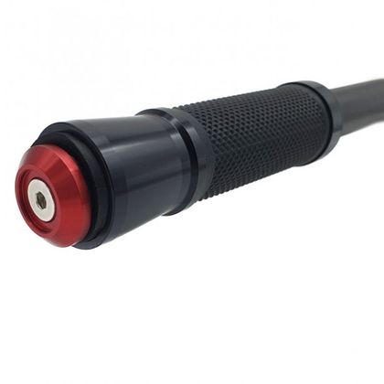 Embouts de guidon Brazoline PLATS ANODISEE Universel - Rouge