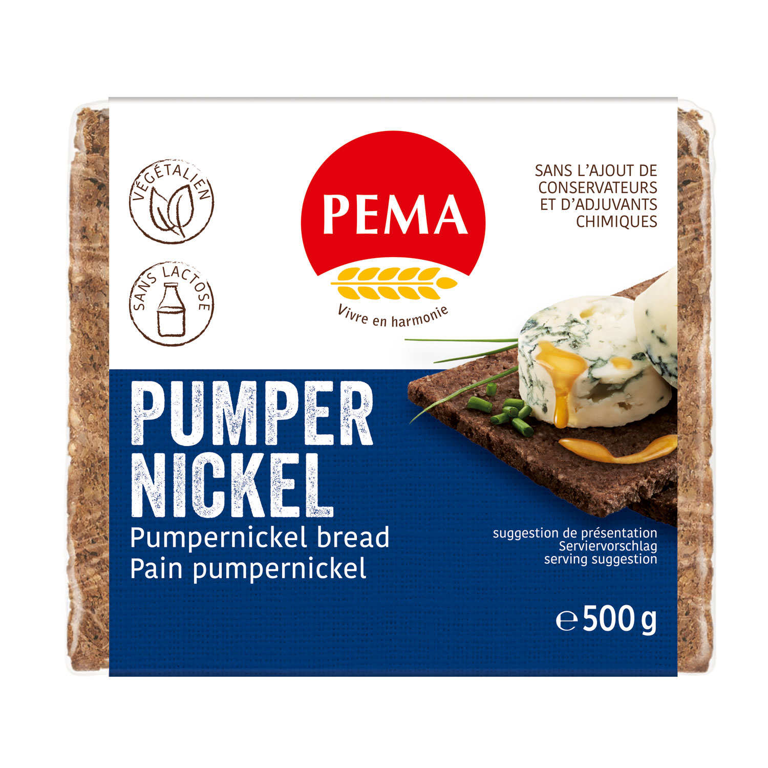 Pain Pumpernickel au seigle - Végétalien, sans lactose
