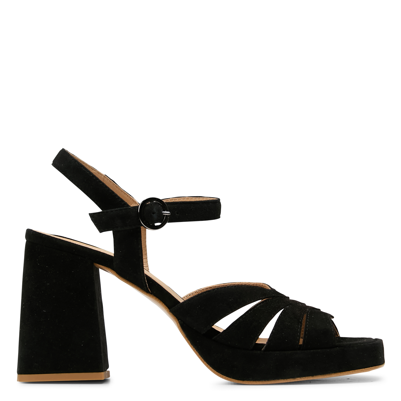 Sandales à talons en cuir | Noir